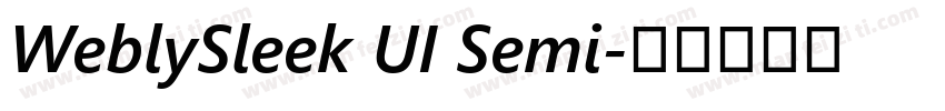 WeblySleek UI Semi字体转换